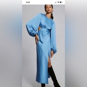 Blue Maxi dress from anthropology. Worn once to a wedding, very comfortable